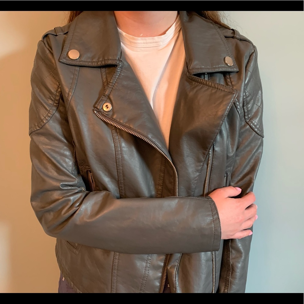 Faux Leather Jacket